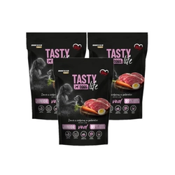 Tasty Dogs Life Junior Piatto con vitello in gelatina 3x500 g
