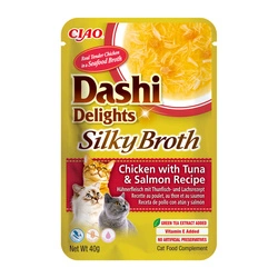 INABA Dashi Delights Brodo cremoso di pollo con tonno e salmone Ricetta 40 g