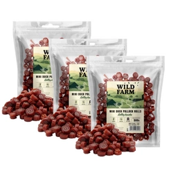 WILD FARM rollsy anatra 3x500 g snack per cani
