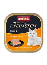 Animonda Vom Feinsten Adulto Pollame e vitello per gatti 100g