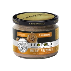 Leopold cibo per cani a base di carne di agnello 300g + 10% Gratis (Barattolo)