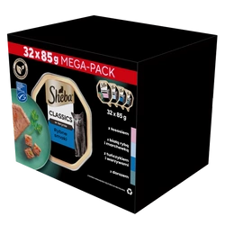 SHEBA Classics Gusti di pesce vaschette 32x85g