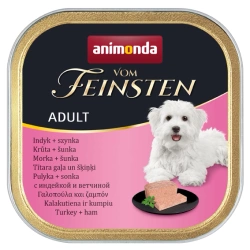 ANIMONDA Dog Vom Feinsten Adult tacchino con prosciutto 150g