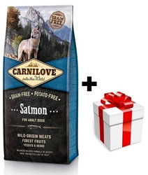 Carnilove Salmone per adulti 12 kg + sorpresa per il cane GRATIS