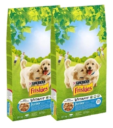 PURINA Friskies Junior con pollo latte e verdure 15kg x2