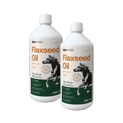 Lab-v Flaxseed Oil – Olio di semi di lino 100% spremuto a freddo per cavalli 2x1000 ml