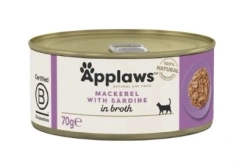 APPLAWS Sgombro con sardine in brodo in scatola 70g