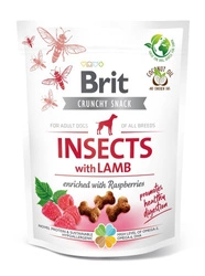 BRIT CARE Dog Crunchy Cracker Insects ricchi di agnello 200 g