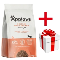 APPLAWS Complete Dry Adult Chicken With Salmon 7,5kg + sorpresa per il gatto GRATIS