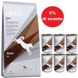 TROVET HLD Hepatic (per cani) 12.5kg + Hepatic 6x400g - 3% di sconto in un set