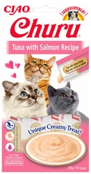 INABA  Churu bocconcino per gatti al tonno e salmone 4x14g