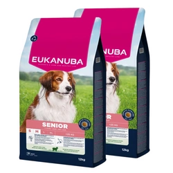 EUKANUBA Mature&Senior Small & Medium Breeds Lamb & Rice 2x12kg