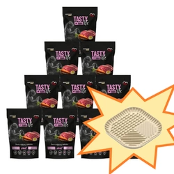 Tasty Dogs Life Junior Piatto con vitello in gelatina 10x500 g + ciotola gratis!
