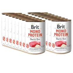 Brit Mono Protein Manzo e riso integrale 18x400g