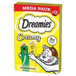 DREAMIES Creamy con formaggio e erba gatta 12x10g