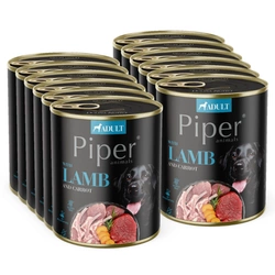 DOLINA NOTECI Piper per cani agnello con carote 12x800g