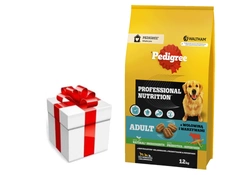 PEDIGREE® Adult Professional Nutrition 12 kg con manzo e verdure + sorpresa per il cane GRATIS