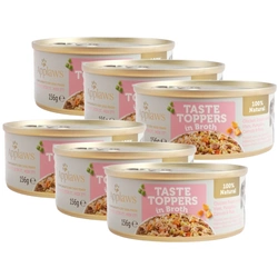 Applaws Taste Toppers Cibo umido naturale per cani con pollo, prosciutto e verdure 6x156g