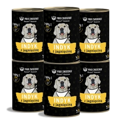 Paka Zwierzaka - Seventh heaven - Tacchino con agnello (tacchino e agnello) 6x400g -2% DI SCONTO SUL SET