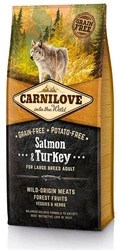 Carnilove Salmone e Tacchino per adulti di taglia grande 12 kg