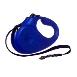 Barry King guinzaglio automatico per cani blu S - cinghia 5m, fino a 15kg