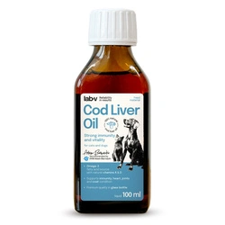 Lab-v Cod Liver Oil – Olio di fegato di merluzzo 100% per cani e gatti 100 ml