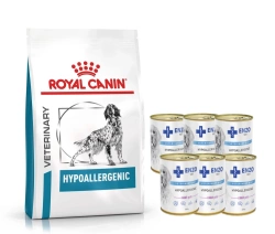 ROYAL CANIN Ipoallergenico DR21 14kg + ENZO VET ipoallergenico 6x400g