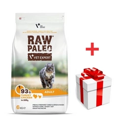 Vetexpert RAW PALEO ADULT CAT 6kg + una sorpresa per il gatto