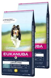 EUKANUBA Adult Chicken L/XL Grain Free 2x12kg