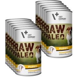 VETEXPERT Raw Paleo Puppy Turkey 12x400g