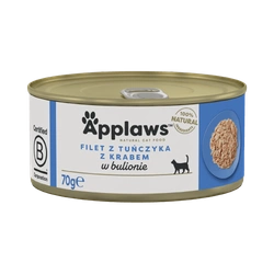 APPLAWS Filetto di tonno con granchio in brodo in scatola 70g