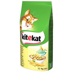 KITEKAT Cibo secco per gatti con pollo e verdure 12kg