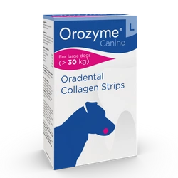 Orozyme Oradental Collagen Strips Tamponi di pulizia al collagene per cani L 141g