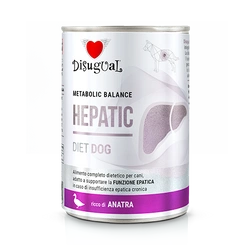 Disugual Alimento umido per cani Veterinario HEPATIC Anatra (adulto) 400 g