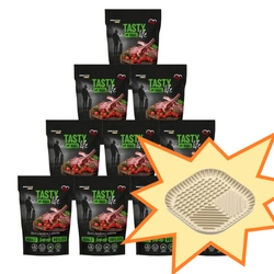 Tasty Dogs Life Piatto con agnello in gelatina 10x500 g + ciotola gratis!