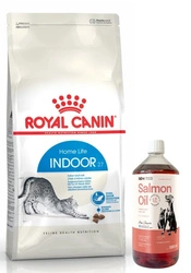 ROYAL CANIN Indoor 27 10kg + LAB V Olio di Salmone per cani e gatti 1000ml