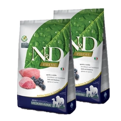 Farmina N&amp;D Prime Canine Adult Medium&amp;Maxi Lamb&amp; Blueberry 2x12kg