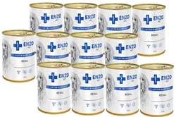 ENZO VET Renal Diet Dieta per malattie renali con manzo per cani 12x400g