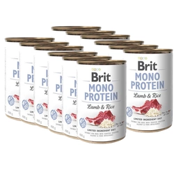 Brit Mono Protein Con agnello e riso 12x400g