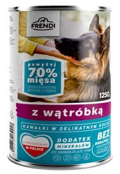 Frendi a pezzi in salsa delicata con fegatini 1250g