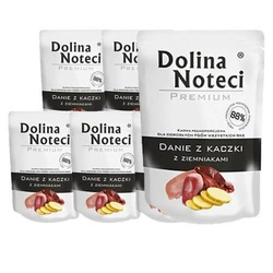 DOLINA NOTECI Anatra con patate 10x300g - cibo umido per cani