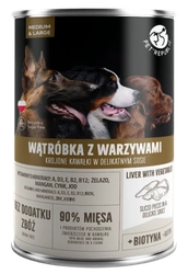 PetRepublic pezzi in salsa con fegato e verdure 800g