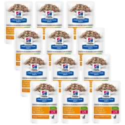 HILL'S PD Prescription Diet Feline c/d Urinary Stress + Metabolic Pollo 12x85g bustina