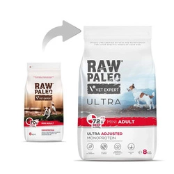 Vetexpert Raw Paleo Ultra Beef Adult Mini 8 kg
