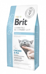 Brit Grain Free Veterinary Diet Cat Obesity Pollo con piselli 5kg