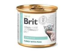 Brit Grain Free Veterinary Diet Cat Struvite Tacchino con piselli 200g