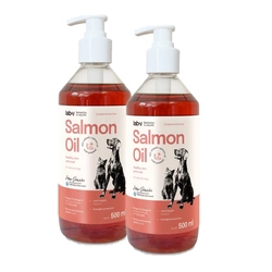 LAB V Olio di salmone per cani e gatti 2x500ml
