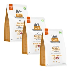 BRIT CARE Dog Hypoallergenic Junior Large Breed Lamb 3x3kg