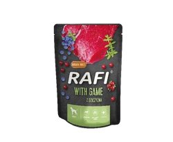 RAFI con selvaggina  per cane - bustina 300g (confezione nera)