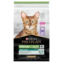 PRO PLAN Sterilised Renal turkey-rich cibo per gatti 10kg + Rullo stendibiancheria GRATUITO!!